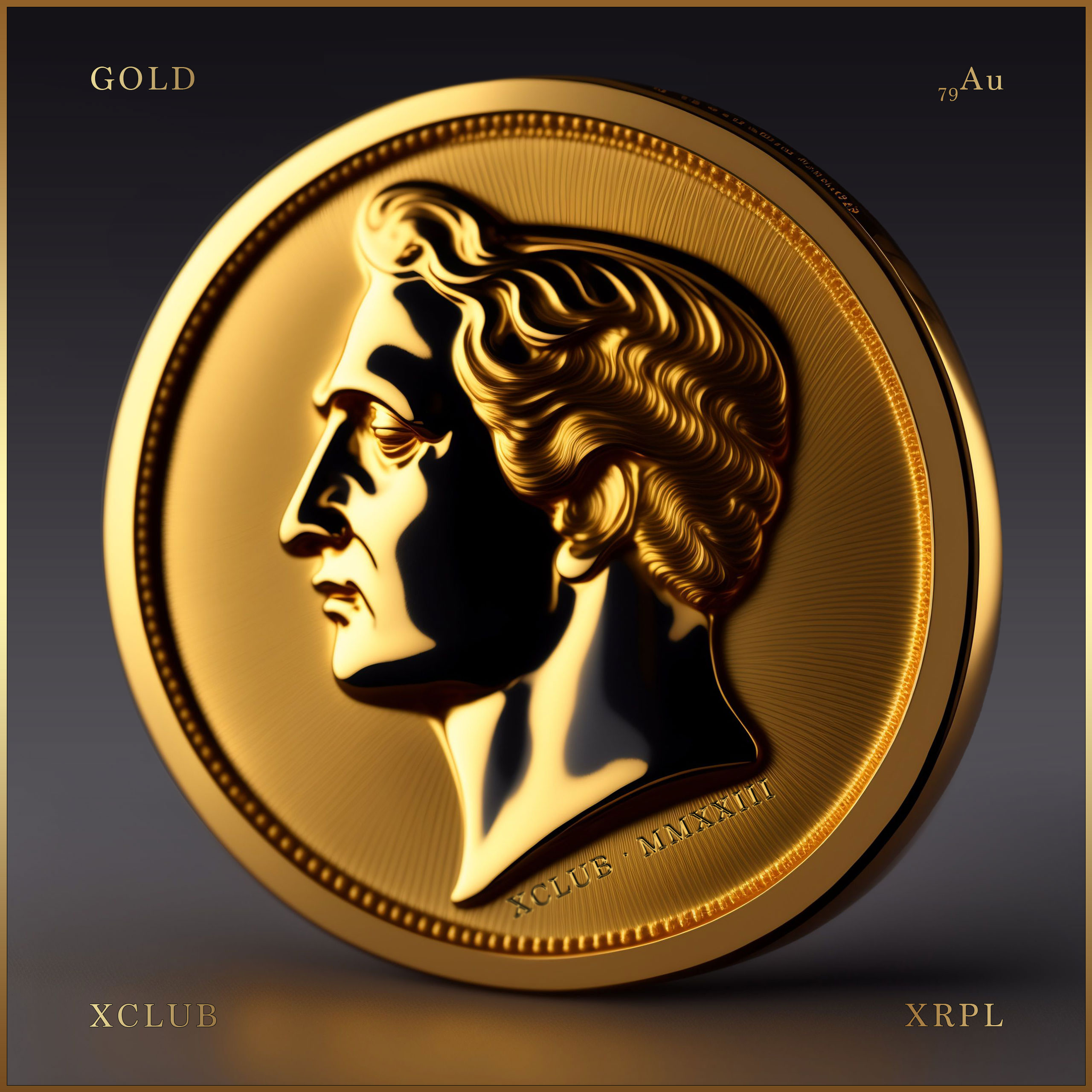 xClub coin NFT gold